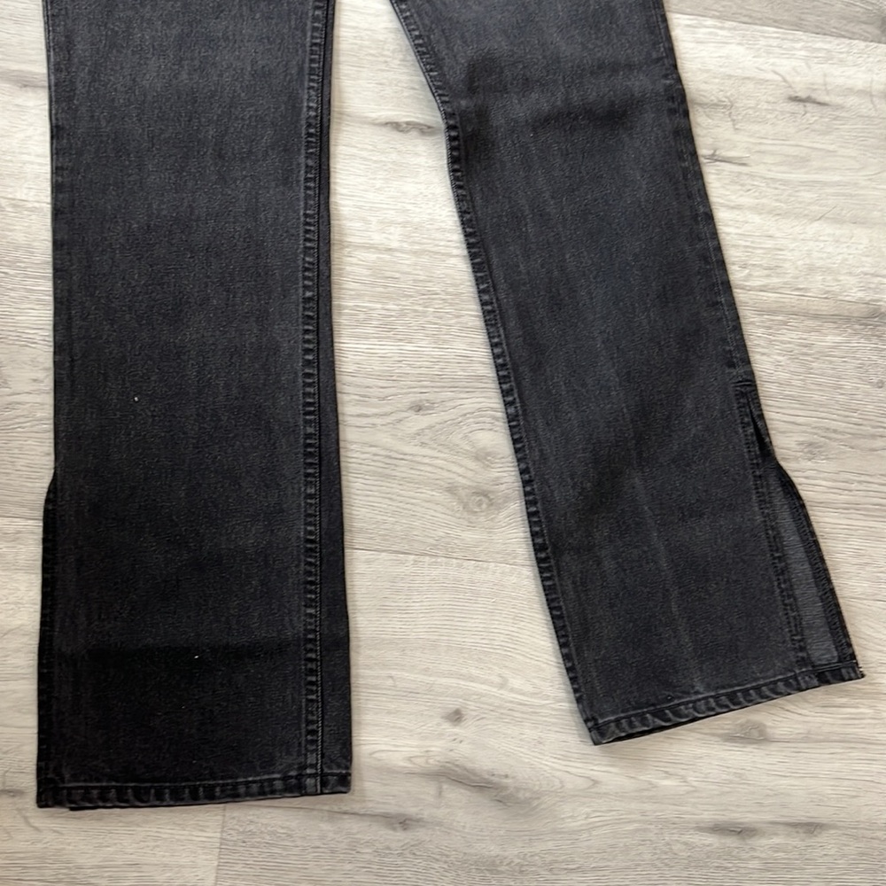 GRLFRND Black Hailey Low Rise Slim Boot Jean with Slit - Picture 3 of 10